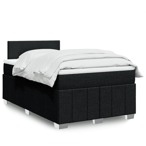  Krevet box spring s madracem crni 120 x 190 cm od tkanine Cijene