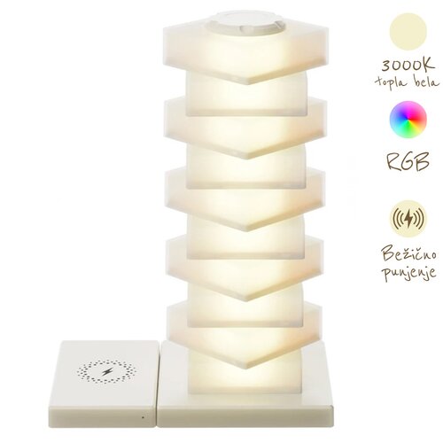 LED lampa sa wireless punjacem DIY02 bela Cene