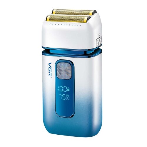 SARAHE VGR V-362 5W USB električni brivnik z vmesnim gibanjem in strižnikom za ple&scaron;aste lase (nebesno moder), (22149880) Cene
