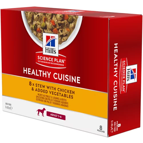 Hill’s 9 + 3 gratis! Science Plan Adult Healthy Cuisine 12 x 90 g! - Adult Healthy Cuisine s piščancem
