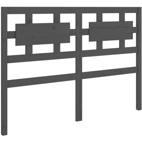 Maison Chic posteljno vzglavje - vzglavna omarica - nočna omarica sivo 145,5x4x100 cm trdna borovina, (21705503) Cene