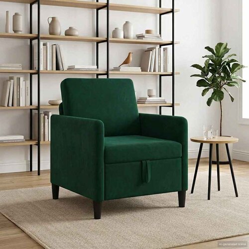 SOFA s pohranom Tamnozelena 72 x 78 x 87 cm Poliester Slike