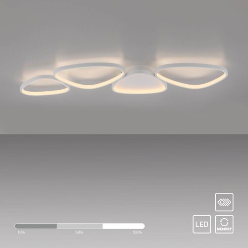 SCH&amp;Ouml;NER WOHNEN 14039-16 - LED prigu&amp;scaron;iva plafonska svetiljka PEBBLES LED/35,5W/230V bela Slike
