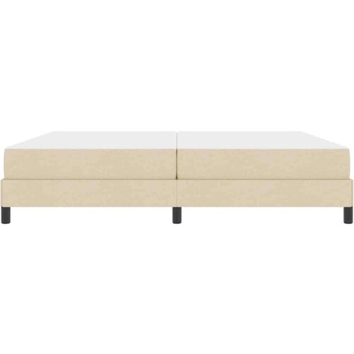  Krevet s opruga kutije Ostalo Krema 200 x 200 cm tkanina Slike