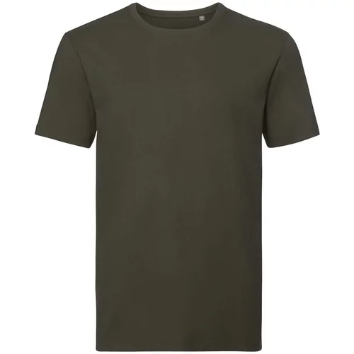 RUSSELL Olive Men's T-shirt Pure Organic
