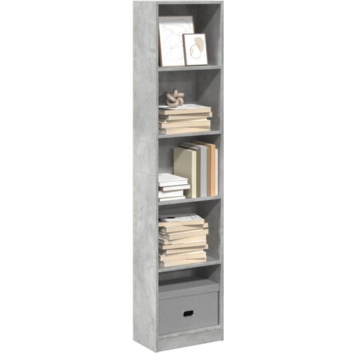 vidaXL Regal za knjige boja betona 40x24x176 cm konstruirano drvo Cijene