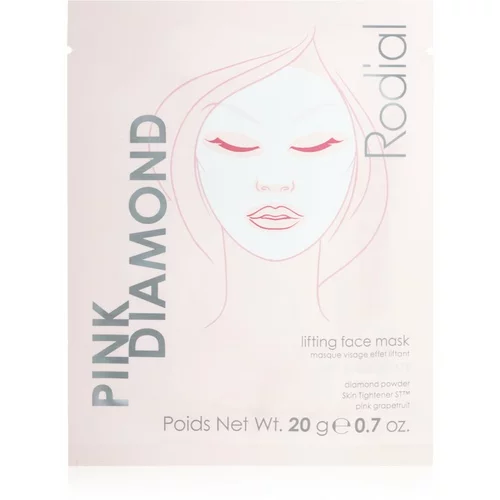 Rodial Pink Diamond Lifting Face Mask maska iz platna z lifting učinkom za obraz 1 kos