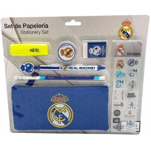REAL MADRID Set pisalnih potreb&amp;scaron;čin Real Madrid z nalepkami Slike