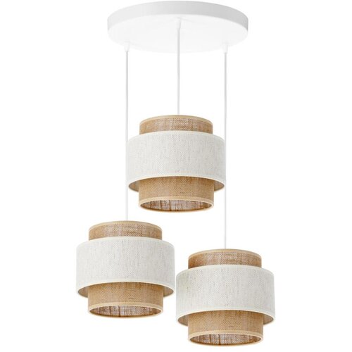  Visilica na sajli BOHO 3xE27/60W/230V krem/juta Cene