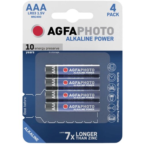 Agfaphoto Micro baterija (AAA) alkalno-manganova LR03 1.5 V 4 kosi, (20476093) Cene