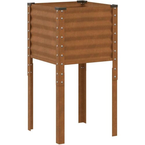 VidaXL Vrtna sadilica 45 x 45 x 88 cm od pohabanog čelika Slike