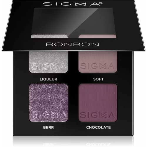 Sigma Beauty Quad paleta sjenila za oči nijansa Bonbon 4 g