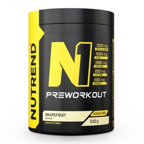 Nutrend N1 pre-workout, grejpfrut, 510g Slike