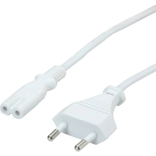 Value napajalni kabel Euro plo&scaron;čati vtič do C7\, 2-polni\, bel\, 1\,8 m 19.99.2095 tok napajalni kabel bela 1.80 m, (20414930) Cene