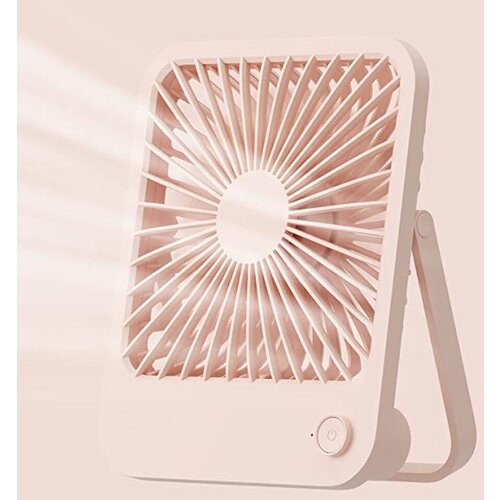 Venisymlis Majhen Namizni Ventilator Na Baterije, 180° Zložljiv Prenosni Ventilator, Izjemno Tih, 4 Nastavljive Hitrosti, (22070320) Cene