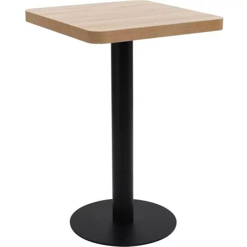  Bistro miza svetlo rjava 50x50 cm mediapan
