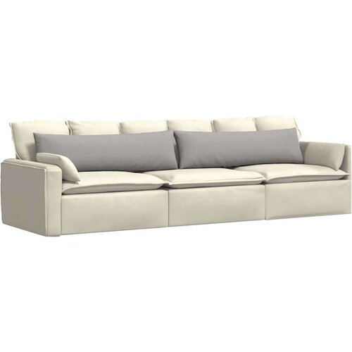 VidaXL jastučići za sofu 2 pcs siva 145 x 40 cm tkanina Slike