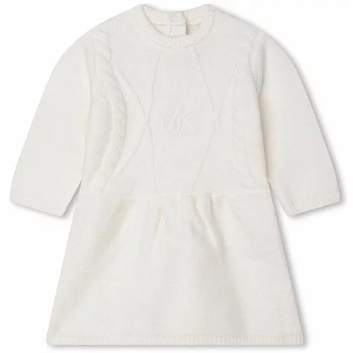 Michael Kors Otroška obleka bela barva