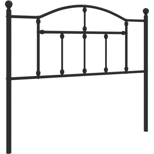  Metalno uzglavlje crno 107 cm Slike