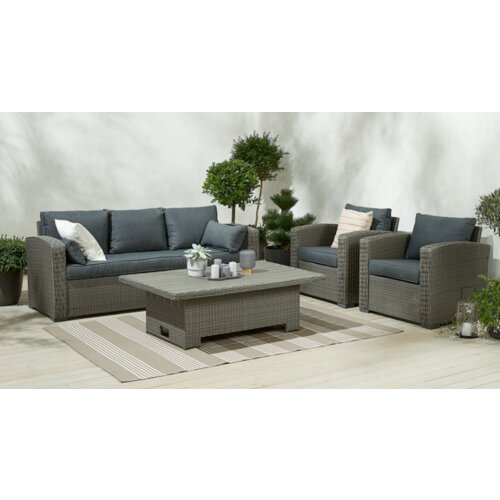 Lounge garnitura Vemb 5 osoba siva Slike