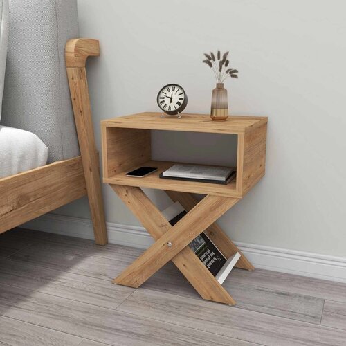 Hanah home pomoćni sto X Legs, 43 cm, atlantski bor Cene