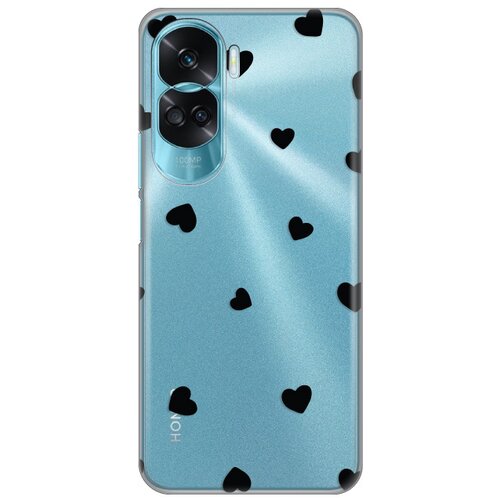Torbica silikonska print skin za honor 90 lite hearts Slike
