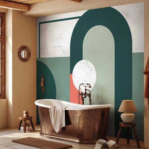  Foto tapeta - Geometric Pattern With Marble Motif 250x175 Vodootporna Slike