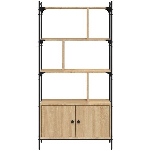  Biblioteka s vratima Sonoma hrast 76,5x30x154,5 cm Konstruirano drvo Slike