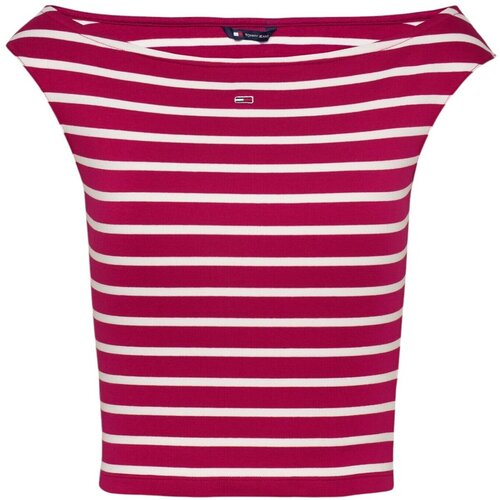 Tommy Hilfiger Majice s kratkimi rokavi TJW BOAT NECK TOP SS DW0DW20234 Rdeča Cene