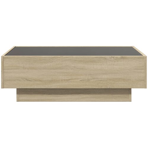  Stolić za kavu LED boja hrasta 90x50x30 cm konstruirano drvo Slike
