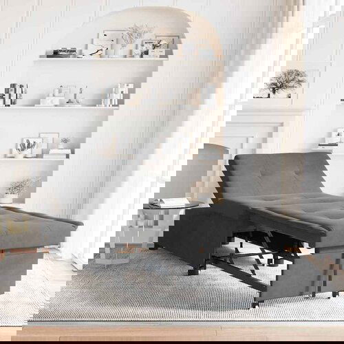 VidaXL sofa postelja s kolesom temno siva 194 x 50 x 82 cm Slike