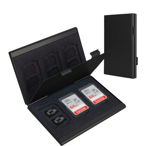 INF premium aluminijasto ohišje za pomnilniško kartico black, (21698478) Cene