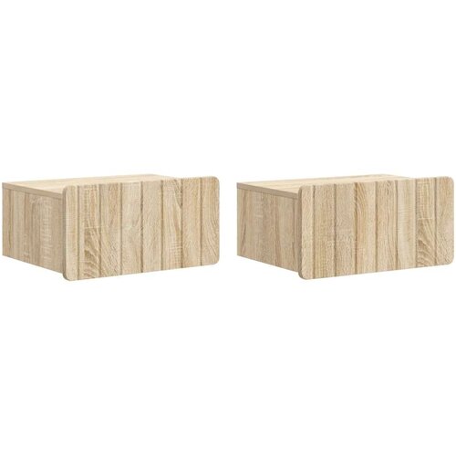  Stenski nočni omarici 2 pcs Sonoma hrast 49 x 34,5 x 24 cm, (5000209385) Cene