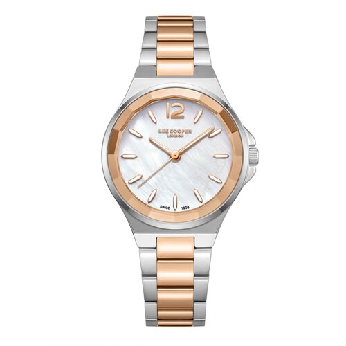 Lee Cooper Ženski sat LC08286.520, Sedefasto kući&scaron;te, Srebrno-rose gold Cene