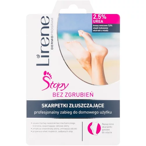 Lirene Foot Care eksfolijacijske čarape za omekšavanje i hidrataciju kože stopala (2,5% Urea)