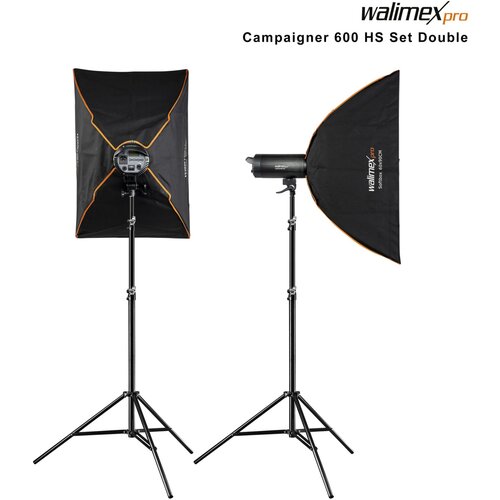 Walimex pro Campaigner 600 HS Set Double Slike