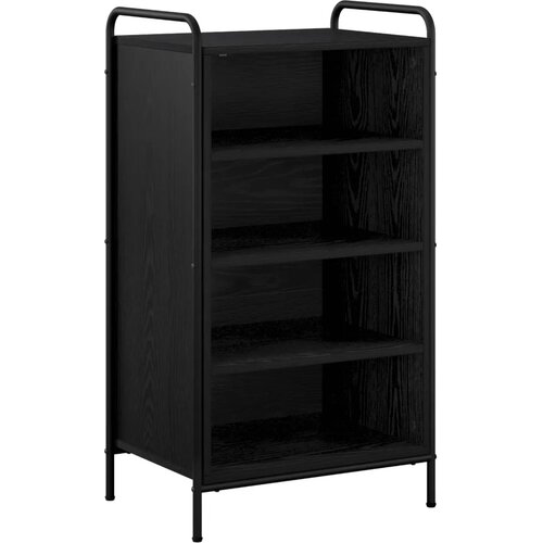  Ormar za cipele 51 x 36 5 x 93 cm Konstruirano drvo Crni hrast - Crni hrast 51 x 36 5 x 93 cm 4 police bez vrata Slike