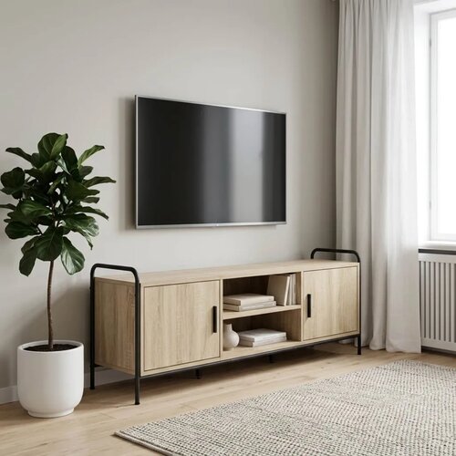 TV ormar 133 x 33 x 50 cm Hrast sonoma Konstruirano drvo - Hrast sonoma 67 5 x 33 x 50 cm Cijene