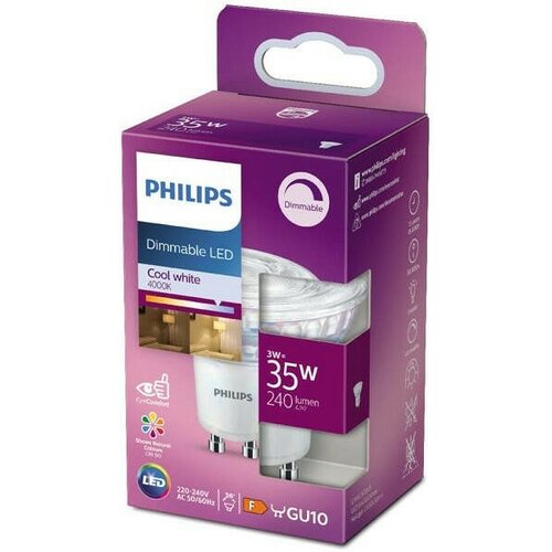 Philips LED SIJALICA GU10 36 DIMABILNA 3W=35W NW PRIRODNO BELA Cene