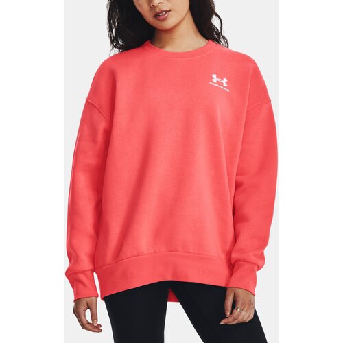 Under Armour Sweatshirt Essential Flc OS Crew-RED - Women Cijene