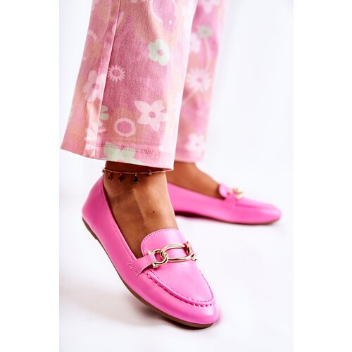 Gemre PG1 Leather Loafers With Decoration Pink Millario Cijene