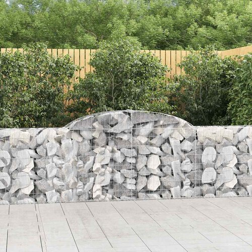 Lučne gabionske ko&scaron;are 12 kom 300x30x80/100cm pocinčano željezo Cijene