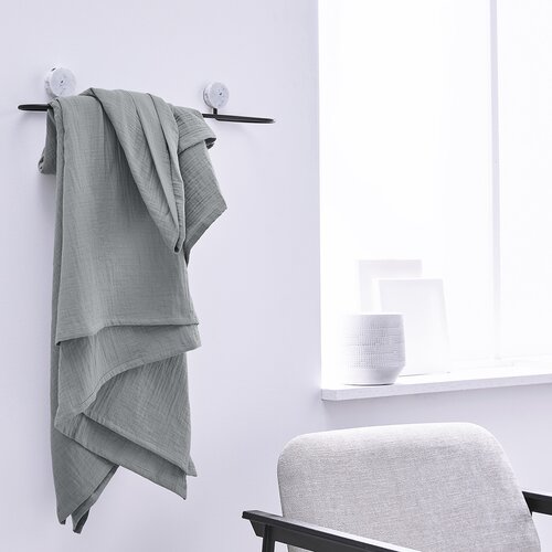 Today Posteljna pregrinjala Plaid XL 150/200 Gaze de coton Essential Dune Siva Cene