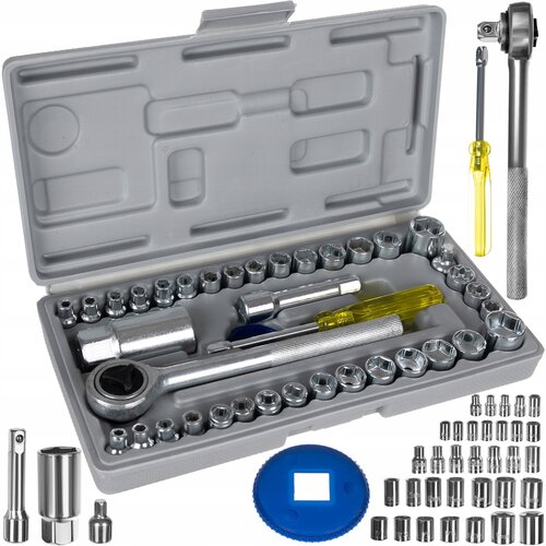  Komplet metalnih gedora od 40 dijelova u kutiji od 1/4 ručke Slike