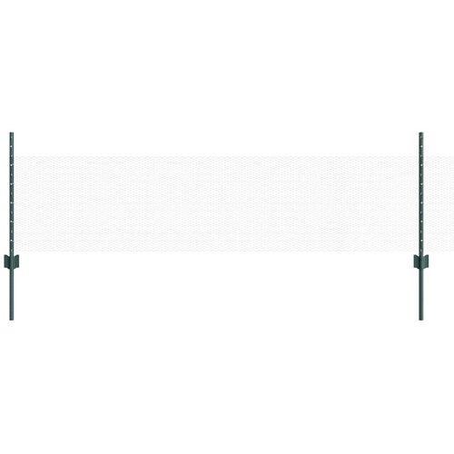  Heksagonalna ograda s stubom 50 x 0,5 m Čelik premazan PVC-om Slike