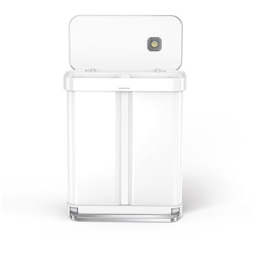 Simplehuman Bel jeklen ko&amp;scaron; za smeti 34+24 l za ločevanje odpadkov/s pedalom Dual &amp;ndash; Slike
