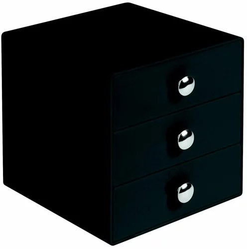 iDesign crni organizer s 3 ladice Drawer