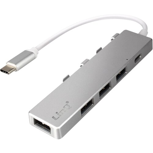 LINQ Zvezdišce USB tipa C s 4 vrati USB, hitrim prenosom 5 Gb/s in funkcijo OTG - (21262084) Cene