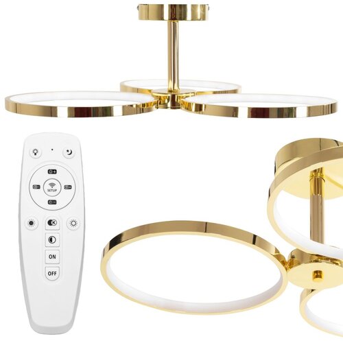 Toolight Viseća stropna svjetiljka LED APP993-c Gold + Pilot Slike
