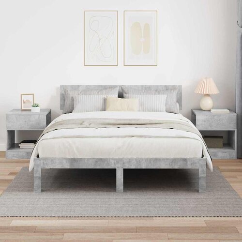  Konačna Stolić 2 pcs Betonski sivi 40,5 x 40 x 45 cm Slike